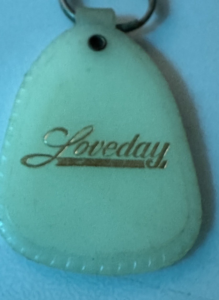 Woodsfield Ohio Loveday Car Dealership Auto Dealer Motor Sales OH Keychain