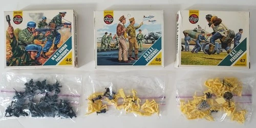LOT Airfix 1/72 HO WW2 German Paratroops + USAAF Personnel + RAF Personell