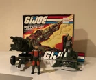 GI JOE SILVER GRAND SLAM  JET PACK & RED GRAND SLAM LASER CANNON W/ BOX COMPLETE