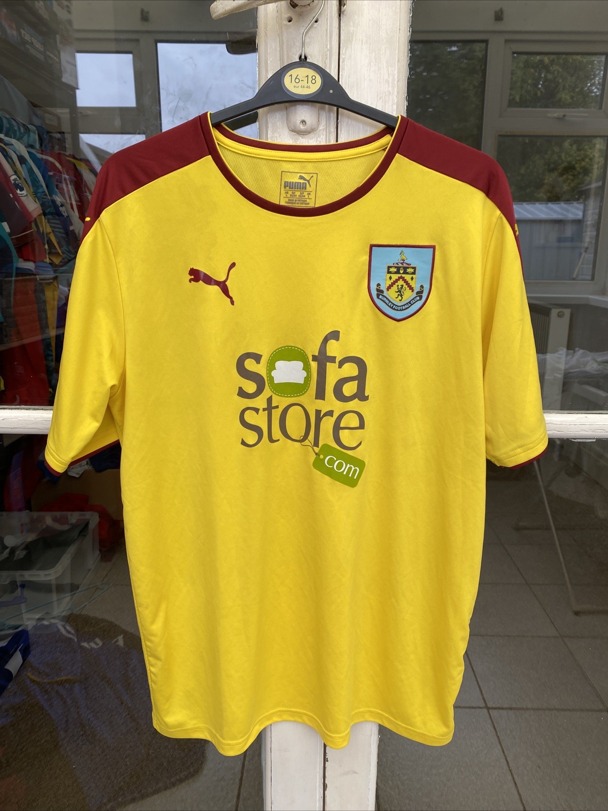 Burnley Football Shirt Jersey 2015/16 Away Puma Large