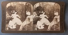 Vintage Stereoscope Card After the Ball