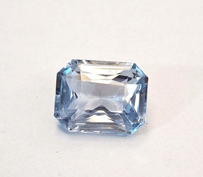 Natural Shape Emerald Cut 9-11 Ct Fabulous Blue Aquamarine Loose Gemstone RK305