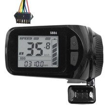 24V/36V/48V/60V S886 Ebike Panneau D'Affichage LCD AccéLéRateur au Pouce po5842