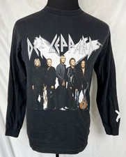 VTG Def Leppard X 2002 Black L/S T-Shirt M