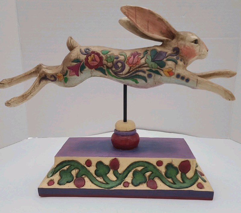 Jim Shore Large Rabbit Decor Accessory 2004 #118837