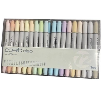 Too Copic Ciao Start 72 Color Set Art Markers Made in Japan New