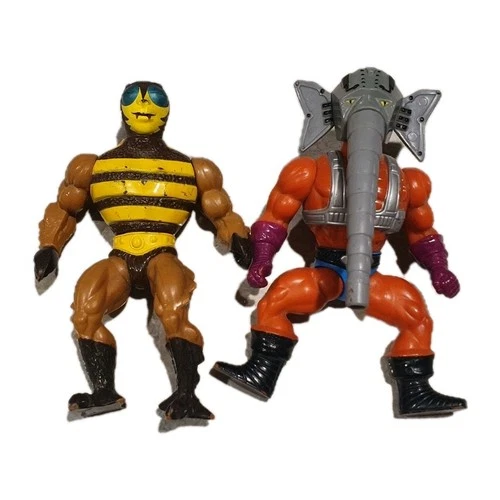 Vintage 1981 He-Man Action Figure Masters Of The Universe Mattel Elephant & Bee