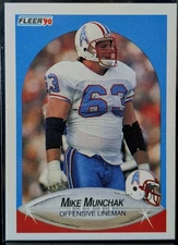 1990 Fleer Mike Munchak #134 Houston Oilers HOF Offensive Lineman