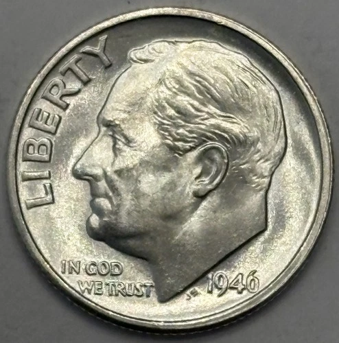 1946-S Roosevelt Silver Dime — Uncirculated MS BU 🔥 Better Date