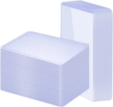 100 Pack 3"x4" Hard Plastic Card Sleeves Top Loaders for Cards,