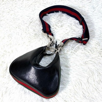 Gucci Attache Sherry Line 2 Way Shoulder Bag One Shoulder Authentic