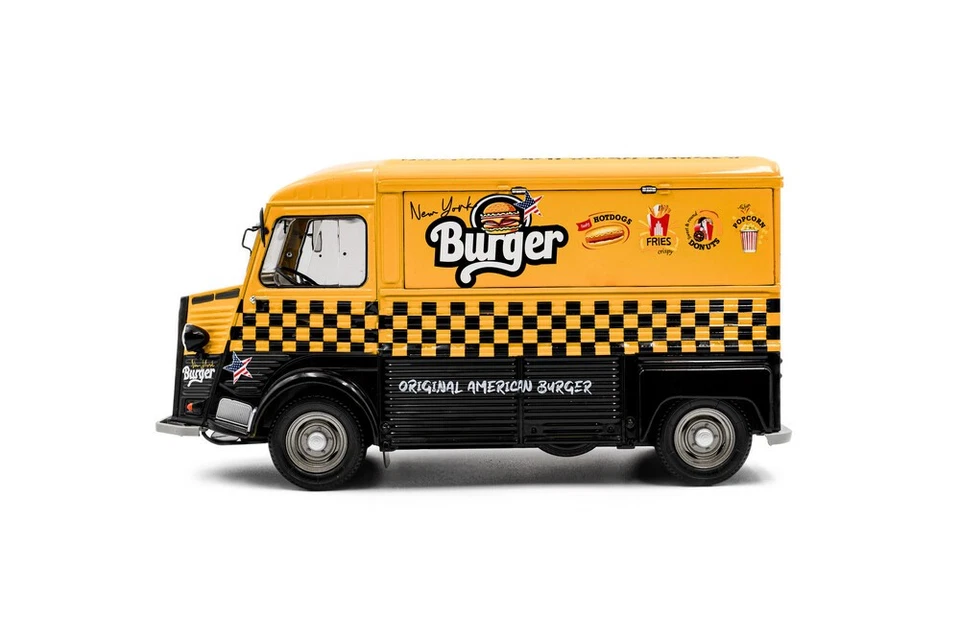 Citroen Tipo HY NYC Burger 1969 Giallo Nero Modellino 1:18 Solido - Immagine 2 di 4