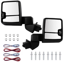 Power Heated Tow Mirrors Turn Signal For 2019-2022 Chevy Silverado 1500 Truck