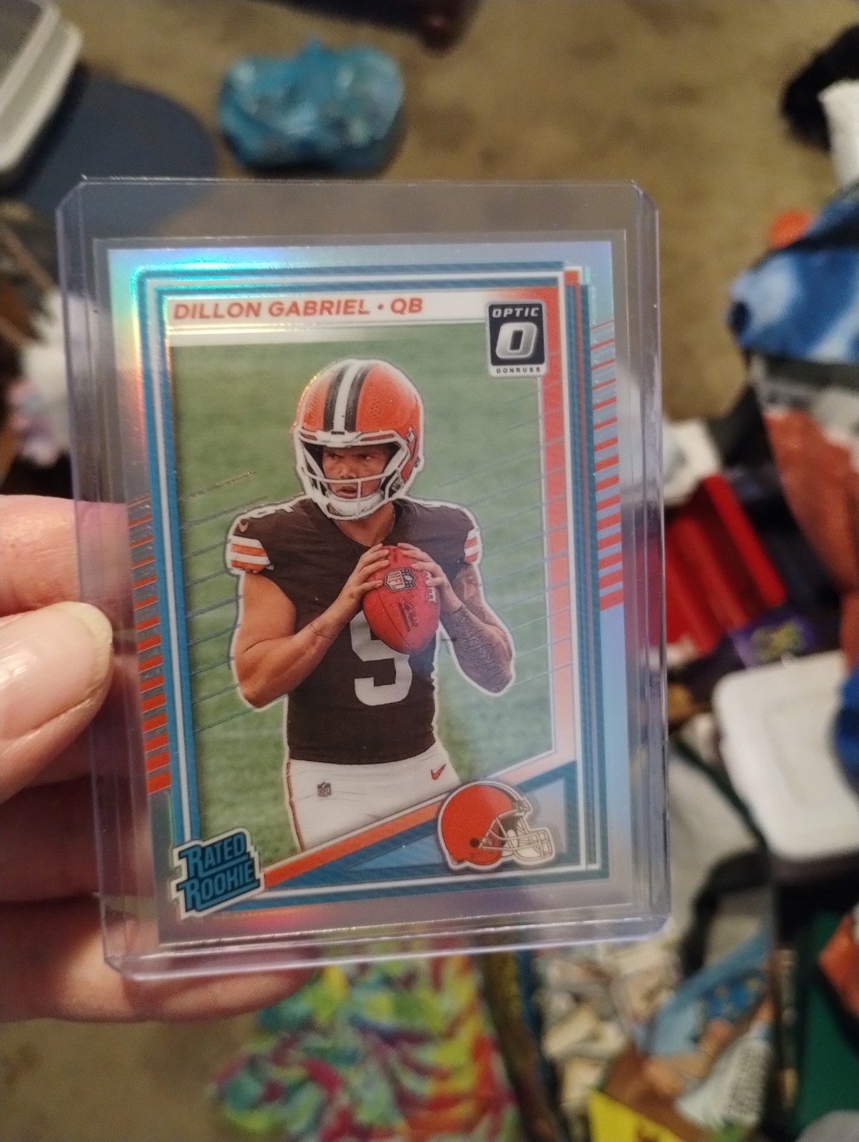 2025 Panini Donruss - Rated Rookie Dillon Gabriel #316 Optic Preview Holo Prizm