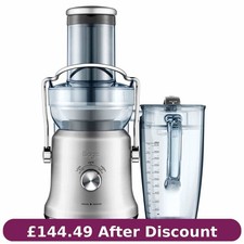 Sage The Nutri Juicer Cold Plus SJE530BSS Juice Extractor Brushed Steel.