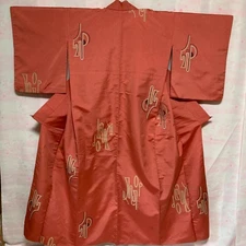 Pink Geometric Pattern Kimono Awase 722-18