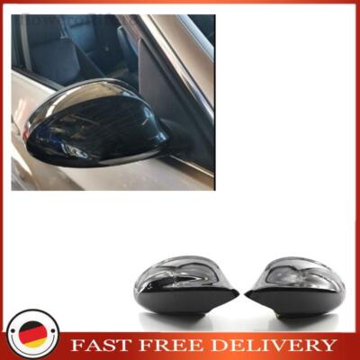 Spiegelkappe Gehäuse Aussenspiegel 2pcs Glanz Schwarz Für BMW 3er E90 06-08 LCI