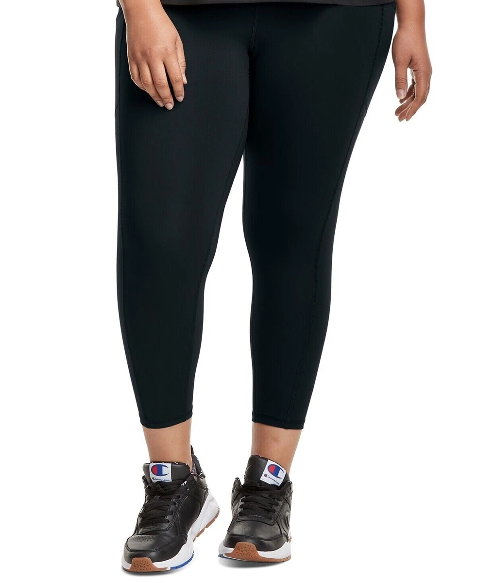 Champion Women's 2X Sport Ultra High Rise Leggings in Black With