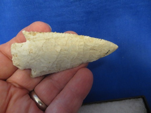 2 Superb Authentic Pre 1600 Arrowheads Spear Points Ex Utt Collection 1930 Ohio - Picture 8 of 16
