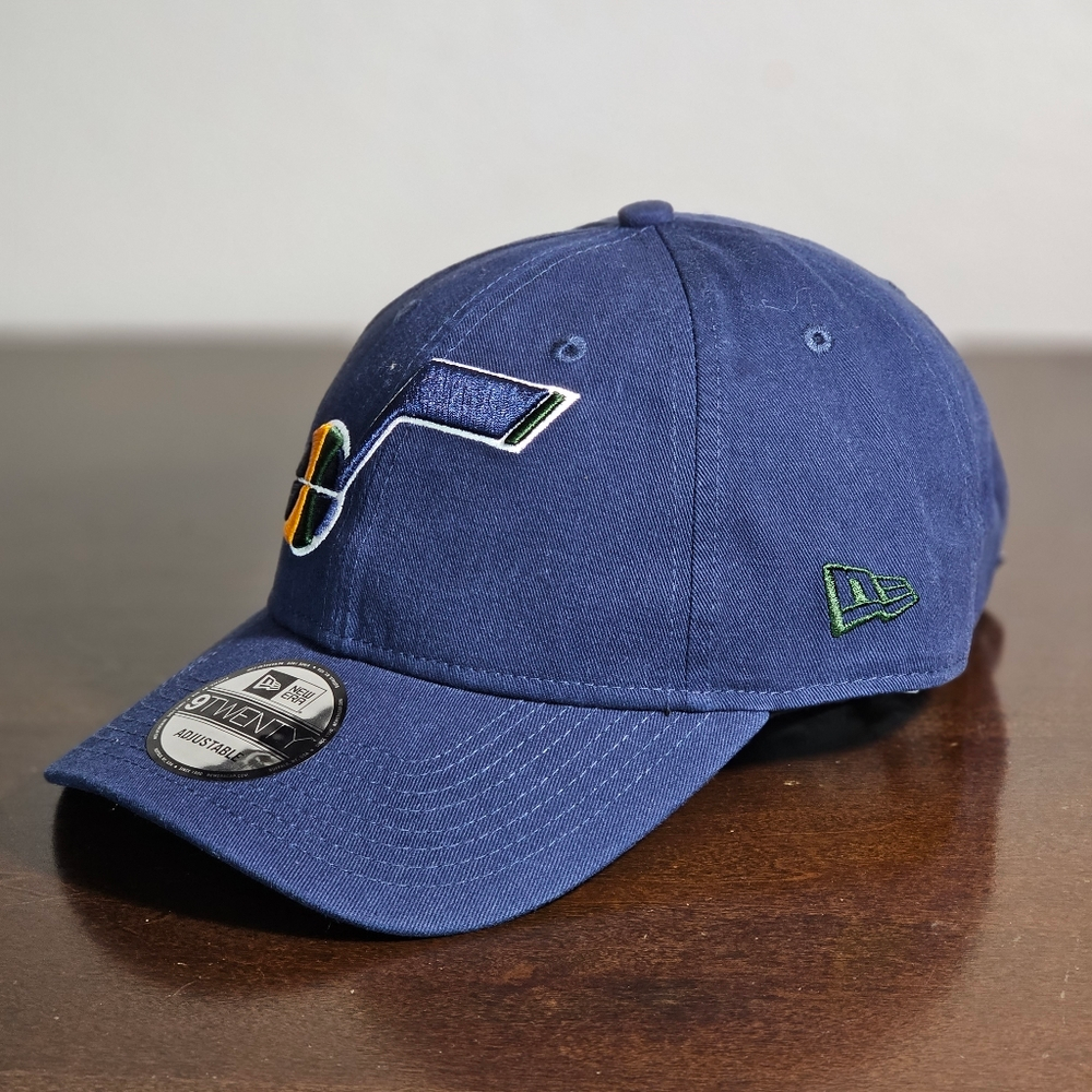 Utah Jazz New Era Dad Hat Cap NBA 9Twenty 920 Adjustable Navy Blue Embroidered Utah Jazz New Era Dad Hat Cap NBA 9Twenty 920 Adjustable  main image 3