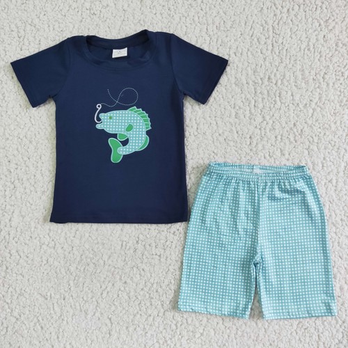 Summer Toddler Baby Boys Casual Short Sleeve Cow Top + Shorts Boutique Outfit - Picture 24 of 24