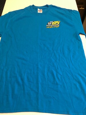 Harrison Racing #85 T-Shirt md blue Gildan Auto