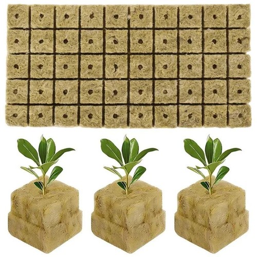Rock Wool Grow Cubes Seed Starter Plugs Hydroponic Planting Blocks Kit - Picture 18 of 26