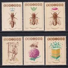 Poland 2813 - 2818 Mint NH Complete 1987 Set of 6 Bees
