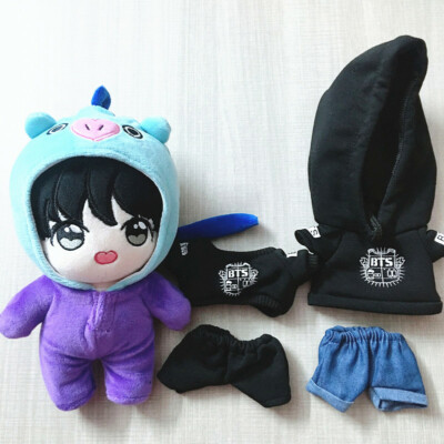 20cm/8'' KPOP Bangtan Boy Plush JHOPE Doll Toy with 3sets Clothes Christmas Gift | eBay