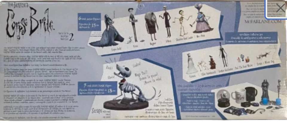 Juego de Minifiguras Coleccionista Corpse Bride - Serie 2/Tim Burton (2006) Foto 2 de 2