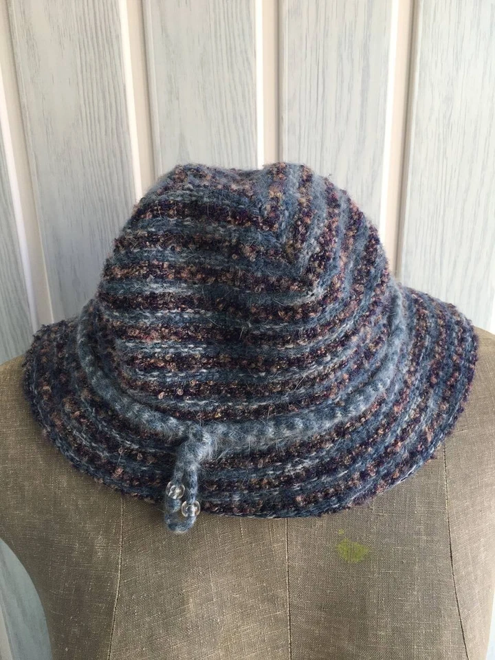 Sombrero cubo multicolor mezcla tweed diseño Kangol vintage talla OS Foto 2 de 4