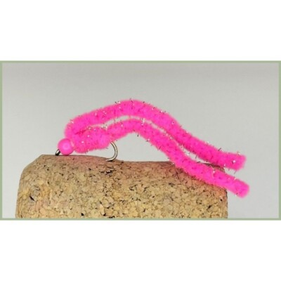 6 Hothead Mop Two Tail Pink flies size 10 Trout flies, Mop Fly, Wotsit Flies