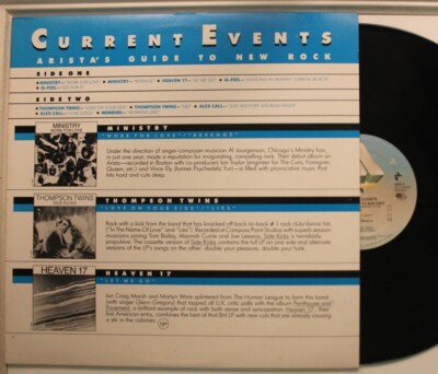 V/A Promo Lp Current Events - Arista'S Guide To New Rock On Arista - Vg++ To Nm