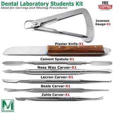 Dental Waxing Instruments Kit Carving Wax Carvers Spatula Laboratory 7Pcs
