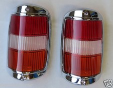 Early Style Amber Tail Light Lens With Chrome Fits Mercedes W121 190sl 190 Early Style Amber Tail Light Lens With Chrome Fits Mercedes W121 190sl 190