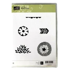 Stampin Up Cling Stamp Set PETAL PARADE Stampin' Up! Craft Scrapbook in Case