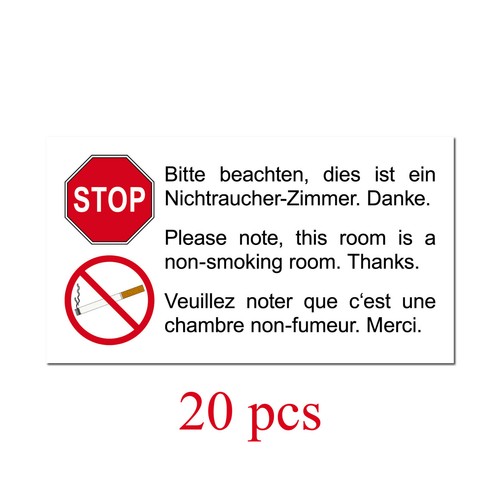 Adesivo 9cm Rauchen Verboten Untersagt Non Permette 3 Lingue Vietato Fumare - Bild 9 von 9