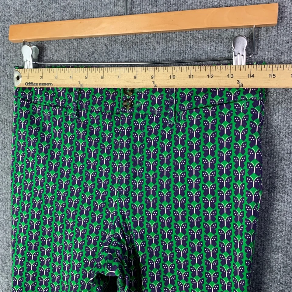 Pantalón ajustado Anthropologie The Essential verde mariposa al tobillo para mujer talla 4 Foto 4 de 4