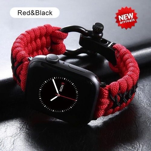 For Apple Watch Series10 9 8 7 40/49mm Nylon Braided Solo Loop Strap iWatch Band - Foto 32 di 40