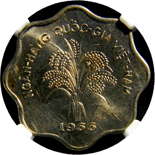 South Vietnam 1966 5 Dong NGC MS 64 (28-12)