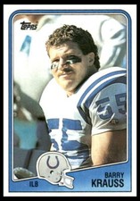 1988 Topps #127 Barry Krauss Indianapolis Colts Football Card