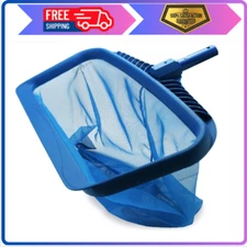 Heavy-Duty Pool Skimmer Net – Fine Mesh Leaf Rake Cleaning Tool