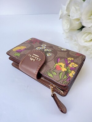 折りたたみ財布 COACH Medium Corner Zip Wallet With Floral Print CR934 $_12.JPG?set_id=880000500F