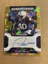 2023 Panini Chronicles Sensational Signatures Gold Ice Prizm Jesse Luketa (AU)
