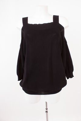 PINKO Schulterfreier Pullover mit Trägern Gr. S 