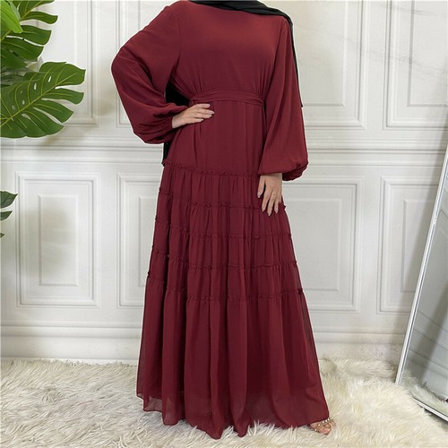 Mujeres Musulmanas Jilbeb Vestido de Fiesta Islámico Abaya Manga Larga Maxi Vestido Bata de Ramadán - Imagen 39 de 206