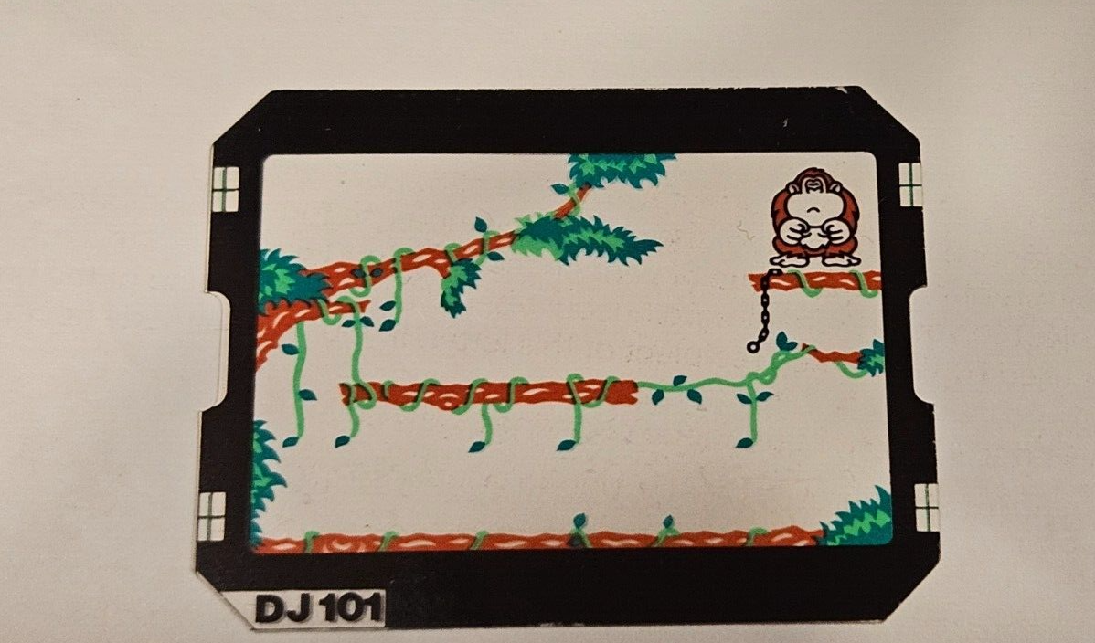 Nintendo Game & Watch Donkey Kong Jr DJ-101 LCD graphic overlay