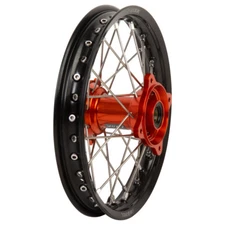 Tusk Complete Rear Wheel 14" Orange Hub 1418500245