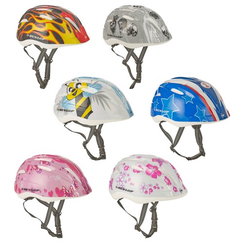 DUNLOP Kids casco per ciclisti attrezzatura protettiva bici regolabile per  bambini 48-52CM NUOVO | eBay