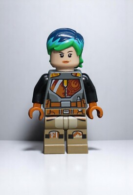 LEGO Star Wars Figur -  sw0742 Sabine Wren - Bright Green and Dark Blue Hair
